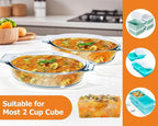 Small Casserole Dishes Oval 2 Pack, 23oz Glass Au Gratin Baking Dish, - Image 4