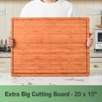 Allsum XL Cutting Board for Kitchen, 20x15" Extra Large, Cheese Board, Durable - Image 3