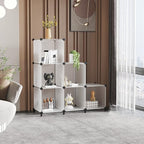 AWTATOS Closet Organizer 6 Cube Closet Storage Shelves DIY Stackable Clothes - Image 2