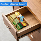 Wood Tea Bag Organizer with 6 Slots – Tea Bag Holder and Tea Organizer - Image 3
