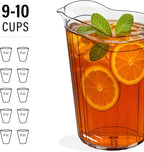 DecorRack 6 Pack - 75 oz Polycarbonate Plastic Pitcher Beverage Dispenser - Image 3