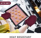 1 Pair Short Oven Mitts - Image 2