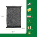 Steel Wool Scrub Sponges Kitchen, Reusable Dish Scrubber Sponge, - Image 2