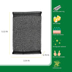 Steel Wool Scrub Sponges Kitchen, Reusable Dish Scrubber Sponge, - Image 2