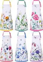 Bencailor 6 Pcs Spring Kitchen Aprons by Bencailor