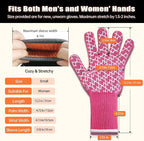 HandLove Aramid Heat Resistant BBQ Gloves – Grilling & Oven Gloves - Image 4