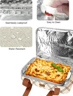Casserole Carrier Bag, Single Insulated Food Bag, Hot Cold Lasagna Holder Tote - Image 4