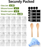 R DRURLCD 20 Pack Small 4 oz Glass Spice Jars - Image 7