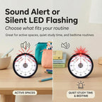Searon Quiet Visual Timer with Magnet, Countdown Timer with Rainbow Disk and - Image 6