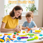Dough Play Tools for Kids, Rolling Pins, Safety Scissors, Plastic Knife - Image 7