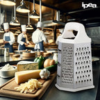 IPEA Stainless Steel 6-Sided Cheese Grater – 23 cm – Vertical Grater Six Blades - Image 6