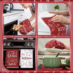 Bencailor 12 Pcs Farmhouse Kitchen Decor and Accessories Sets 4 Red Kitchen - Image 6