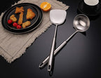 FJNATINH Wok Spatula and Soup Ladle Set - Image 2
