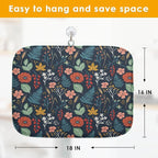 Sanwarm Absorbent Dish Drying Mat, All Lace Colorful Flowers Ornaments - Image 2