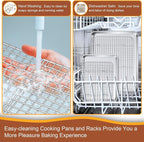 P&P CHEF 16 + 10.4 Inch Baking Sheet and Rack Set, Stainless Steel Cookie - Image 6
