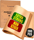280 Parchment Paper Sheets 9x13"| Precut Unbleached Baking Paper by Yomeixte