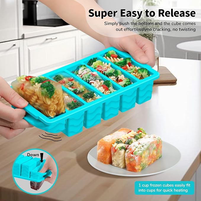 4-Pack Silicone Freezer Trays - Image 4