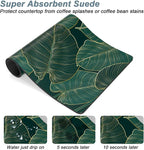 Rnivvi Coffee Mat, Hide Stain Rubber Backed Absorbent Dish Drying Pad - Image 3
