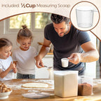 ComSaf Flour Sugar Storage Containers Set of 3, Large Airtight Food Storage - Image 7