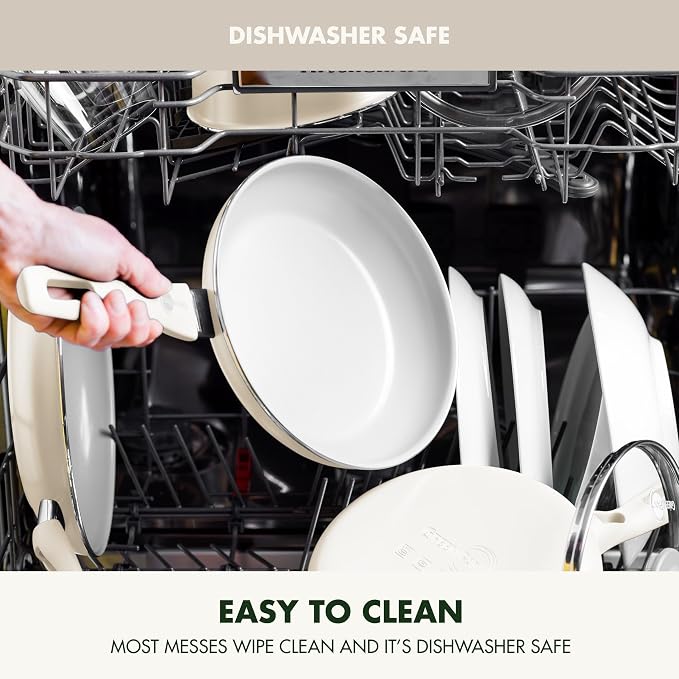 GreenPan Dover Healthy Ceramic Nonstick, 12 Piece Cookware Pots and Pans Set - Image 8