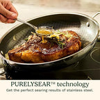 Cuisinart FusionPlus Hybrid Stainless Steel Cookware Set, 5-Piece Skillet - Image 3