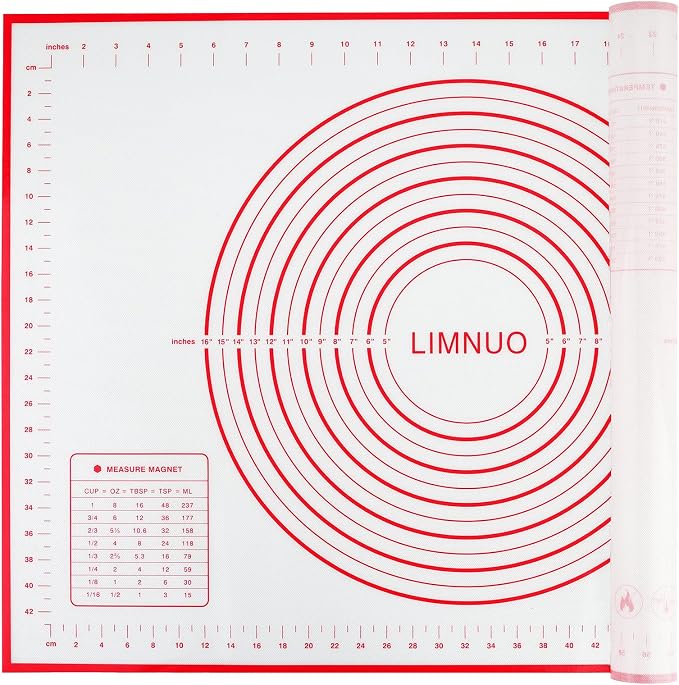 Silicone Baking Mat，Non Stick Rolling Dough by LIMNUO