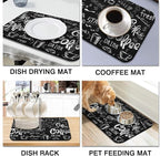 Dish Drying Mat for Kitchen Counter 2 Pack - Image 6
