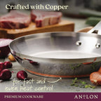 Anolon Stainless Steel & Hard Anodized Aluminum, Cookware Set - Image 3