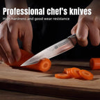 YOTSUBA Japanese Utility Knife, 5 Inch Petty Kitchen Knife, Forged High Carbon - Image 6