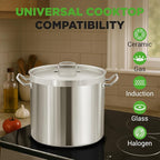 Stainless Steel Cookware Stockpot, 30 Quart Heavy Duty Induction Soup Pot - Image 7