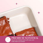 Paris Hilton Nonstick Carbon Steel Bakeware Collection, 9-Inch Square Cake Pan - Image 4