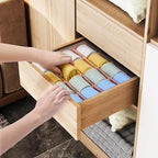 Joyoldelf Sock Drawer Organizer Divider, 16-Cell Underwear Organizers and - Image 4