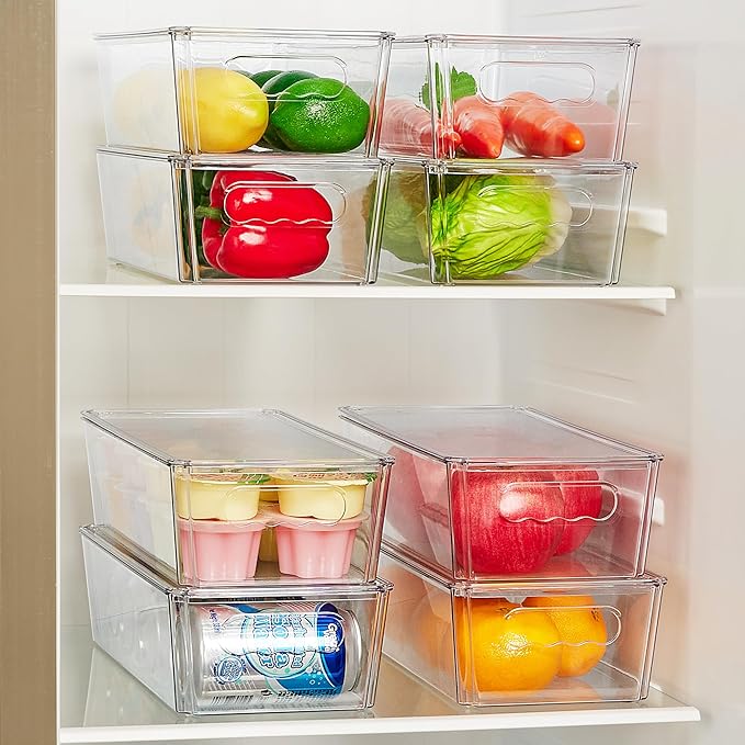Vtopmart 8pcs Clear Organizers and Storage Bins - Image 6