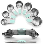 Spring Chef Magnetic Measuring Cups & Spoons Set, Strong N45 Magnets, Heavy by SpringChef