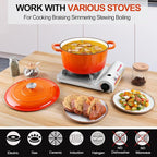 P&P CHEF 6QT Enameled Dutch Oven, Cast Iron Dutch Oven Pot - Image 4