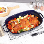 6 Quart Large Rectangular Baking Dish, 16x11 Inches Ceramic Baking Pan - Image 2