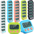Xuhal 100 Pieces Digital Kitchen Timer Bulk, Small Magnetic Timers by Xuhal