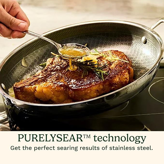 Cuisinart FusionPlus Hybrid Stainless Steel Cookware, 5-Quart Sauté Pan - Image 3