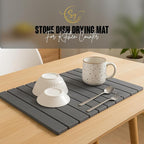 Large Stone Dish Drying Mat for Kitchen Counter, Instant Drying Pad, Super - Image 7