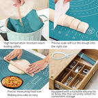 Silicone Pastry Mat 28" x 20" Extra Thick Non Stick Baking Mat - Image 5
