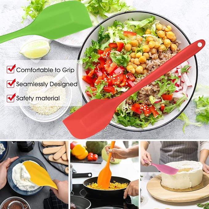 Irenare 84 Pcs Mini Silicone Spatulas Bulk 8.3 Inch Heat Resistant Scrapers - Image 5