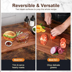 Walnut Wooden Cutting Boards for Kitchen, Solid Wood Cutting Board Set - Image 3