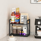 Giikin Kitchen Counter Shelf, 2 Tier Kitchen Spice Rack Organizer - Image 6