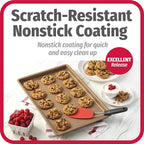 GoodCook BestBake Nonstick Textured Carbon Steel Cookie Sheet, Large Baking - Image 3