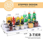 CiWiVOKi 3 Tier Expandable Spice Rack Organizer, Adjustable Length 14.6In-25.8In - Image 2