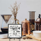 Coffee Bar Sign, Love is Brewing Farmhouse Tabletop Decor, Coffee and Tea Lover - Image 7