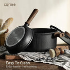 CAROTE Nonstick Pots and Pans, Induction Titanium Cookware Set 16pcs Kitchen - Image 4