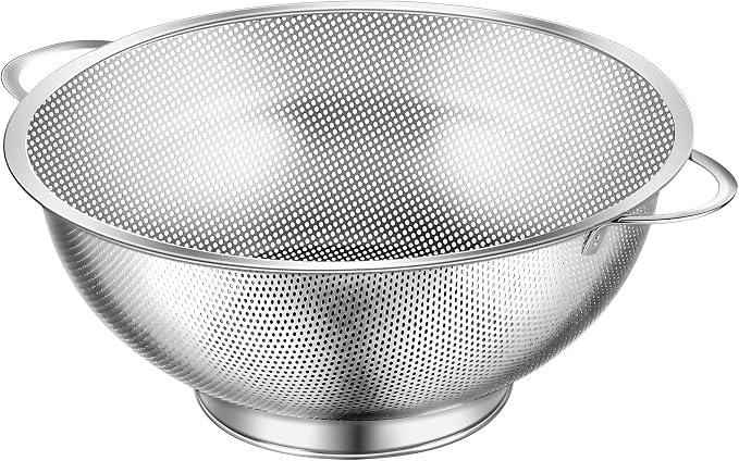 Kaishun Colander Stainless Steel 3-Quart, Strainer by Kaishun
