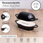 nuovva Dutch Oven For Sourdough Bread Baking – Enamelled Cast Iron Bread Loaf - Image 2