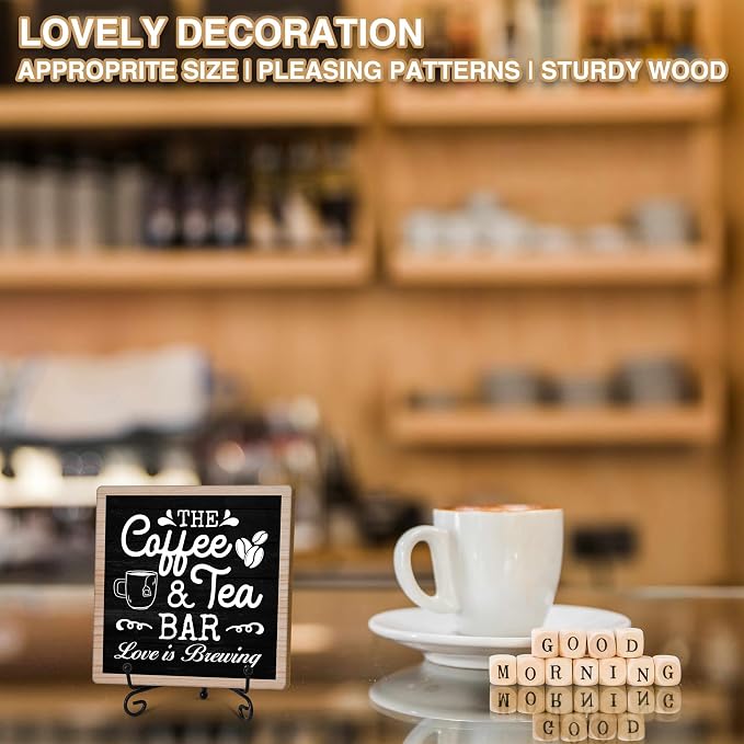 Coffee & Tea Bar Decor Signs & Table Decor, Tea Station Accessories, Themed - Image 5